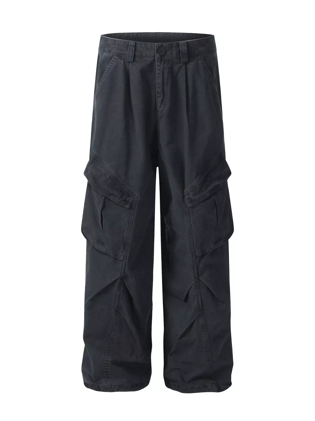 CLOTHRA men premium loose fit cargo pants showing a modern relaxed straight leg streetwear style.