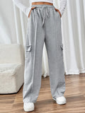 CLOTHRA Perfee cotton blend wide leg drawstring pants with pockets showing a relaxed baggy fluid drape in an authentic urban street look.