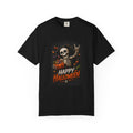 CLOTHRA Unisex Happy Halloween Skeleton Tomb Heavyweight Graphic T-Shirt