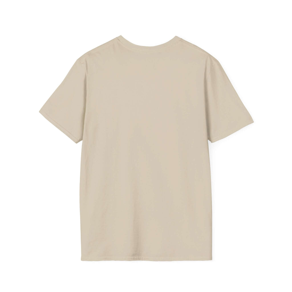 Beige t-shirt Backside on a white background