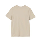 Beige t-shirt Backside on a white background