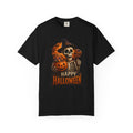 CLOTHRA Unisex Happy Halloween Skeleton Pumpkin Graphic Tee