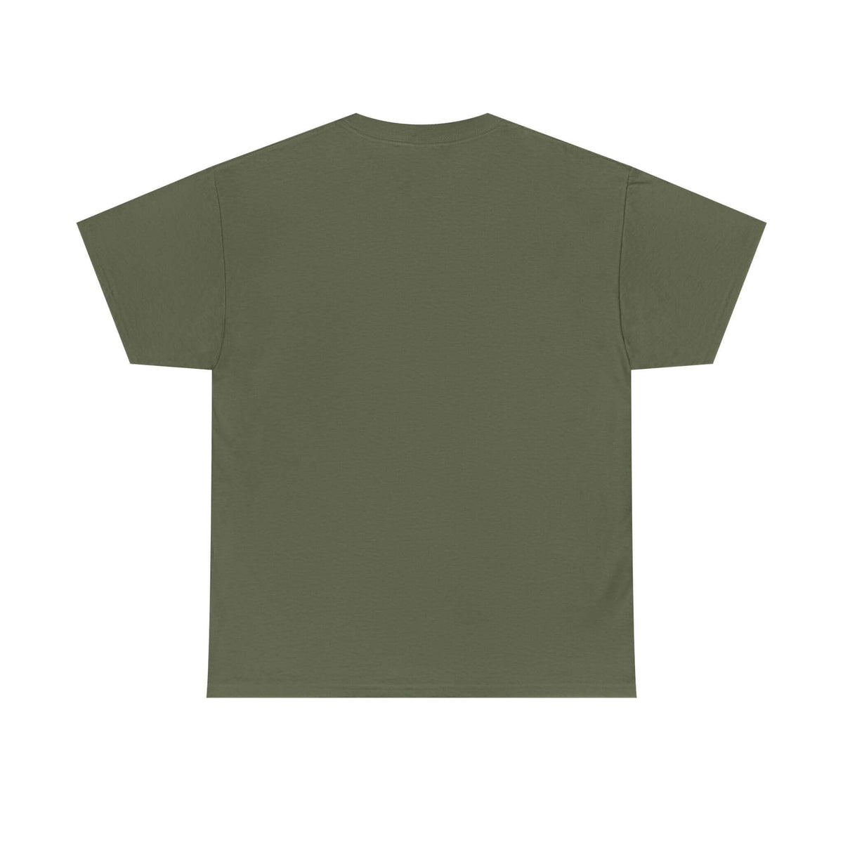 Green t-shirt Backside on a white background