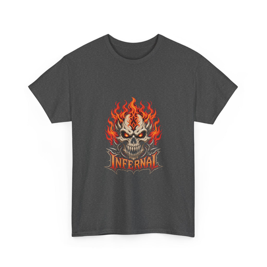 CLOTHRA Infernal Flame Skull Graphic Unisex T-Shirt