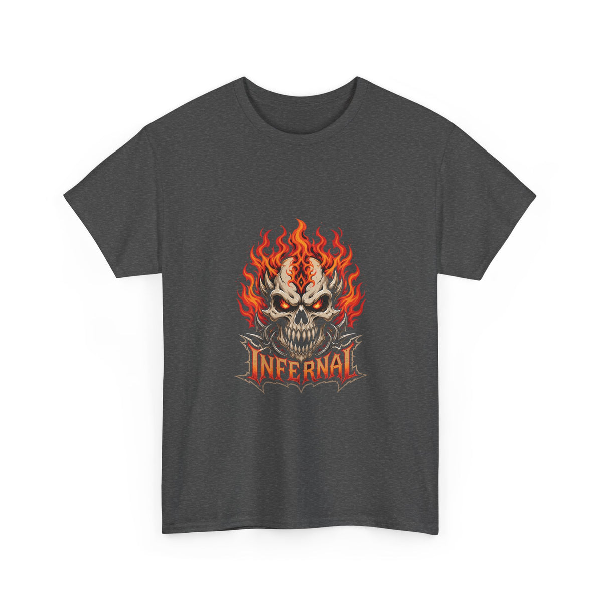 CLOTHRA Infernal Flame Skull Graphic Unisex T-Shirt