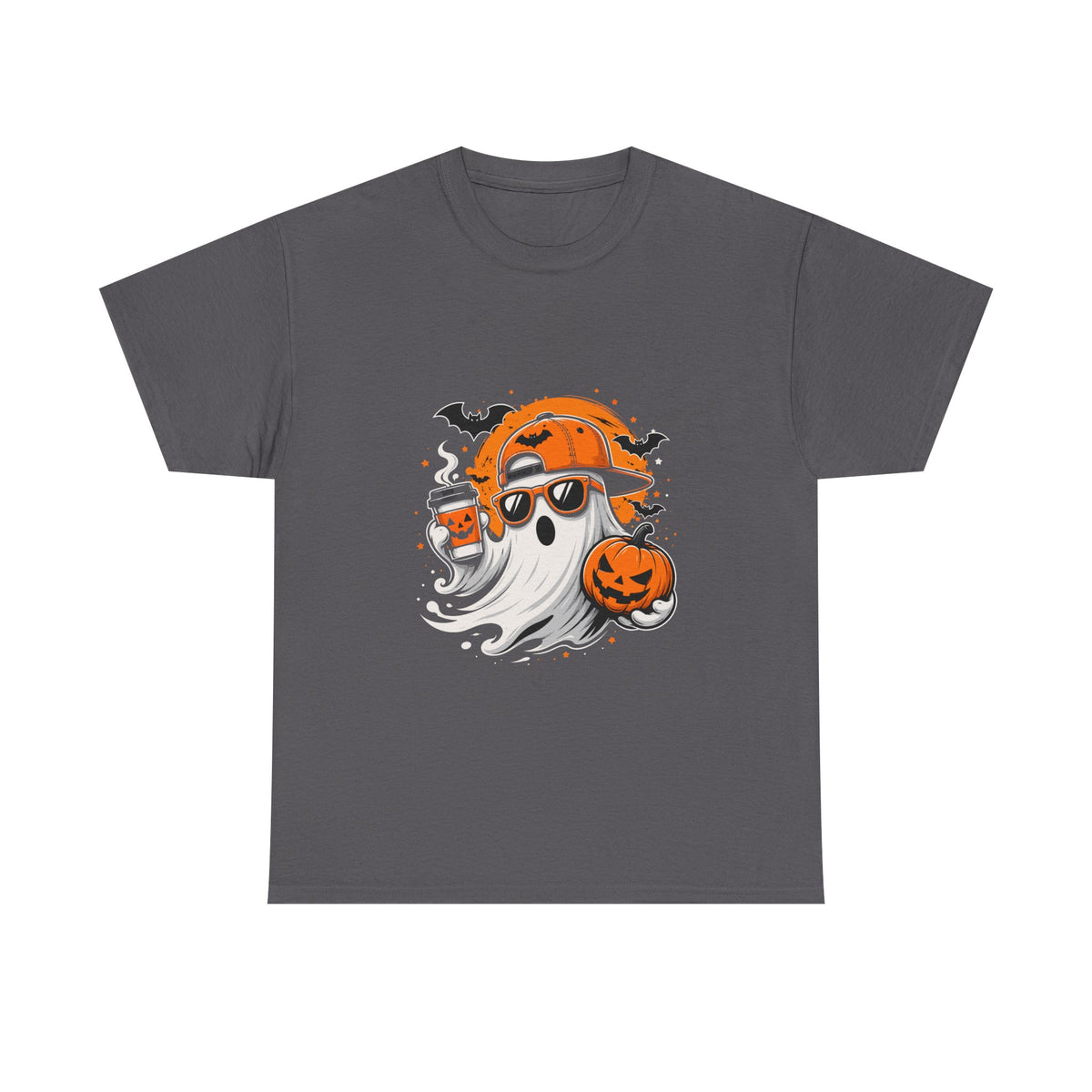 Black t-shirt with an X-ray design of lungs and the word 'scrubs' on a white background