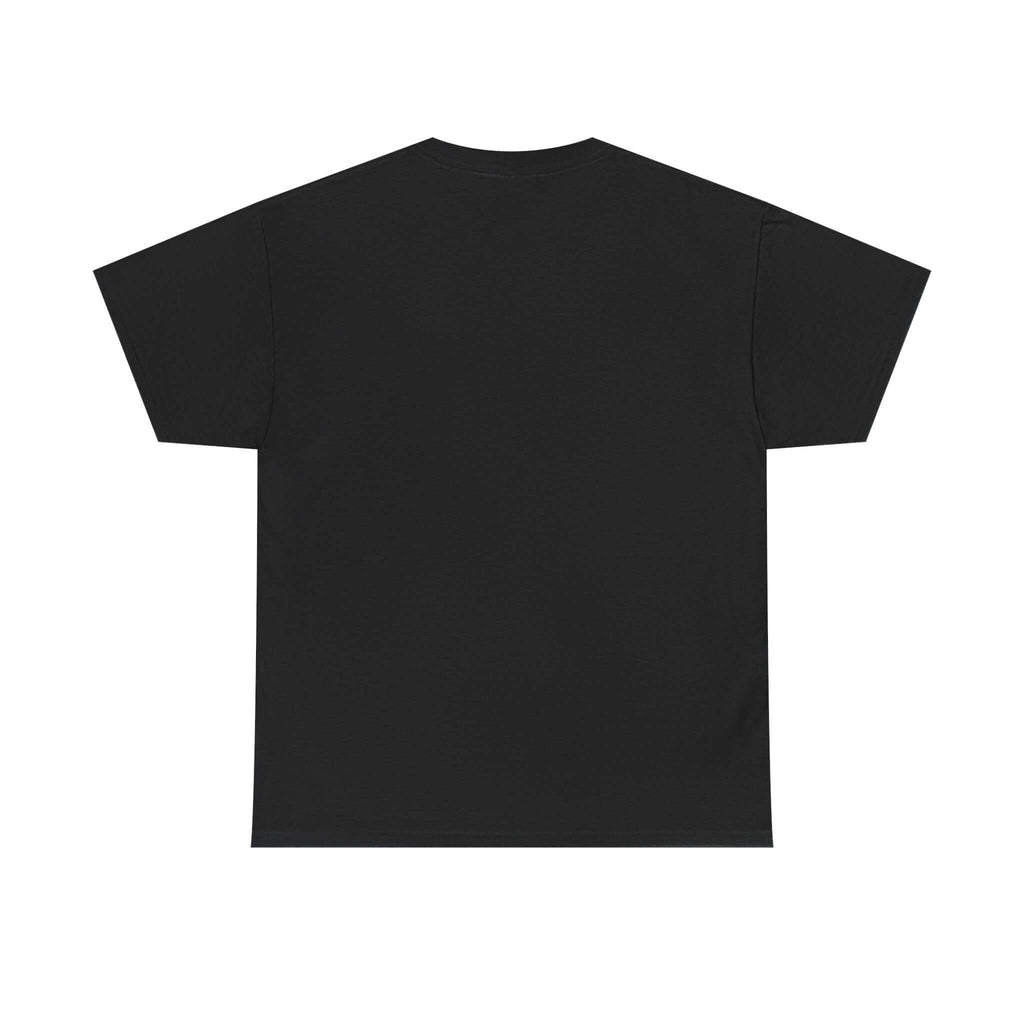 Black t-shirt Backside on a white background
