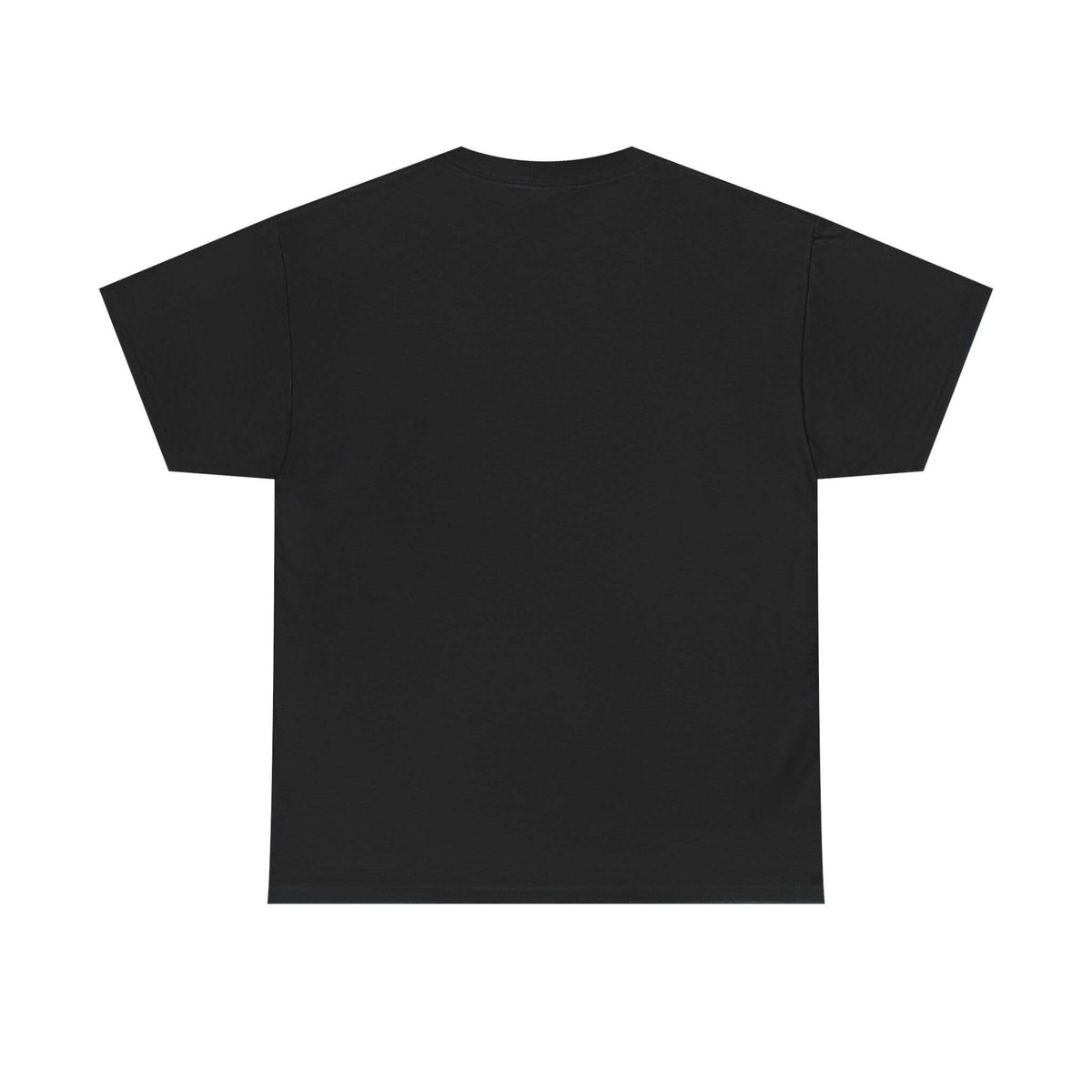 Black t-shirt Backside on a white background