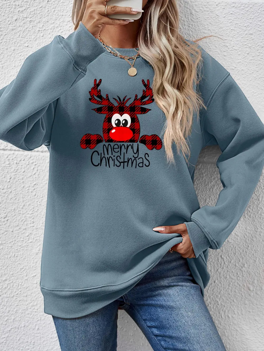 Merry Christmas holiday graphic sweatshirt