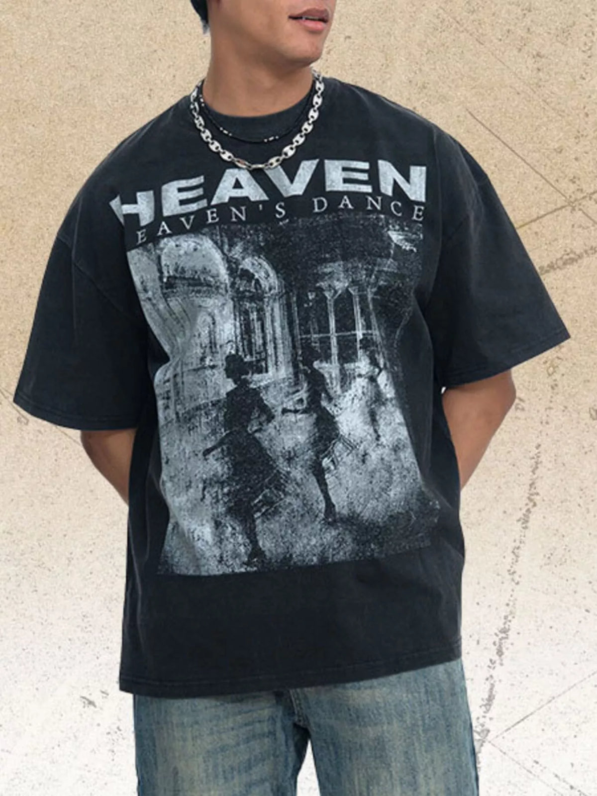CLOTHRA men graphic round neck short sleeve t-shirt showing a modern casual fit and premium cotton lifestyle draping.