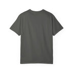Gray t-shirt backside on a white background