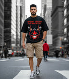 CLOTHRA Dead Inside, But Cozy Spooky Season Clown Graphic Unisex T-Shirt