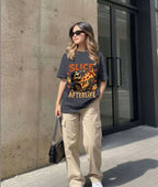 CLOTHRA Slice of the Afterlife Pizza Skeleton Graphic T-Shirt | Premium Heavyweight Tee