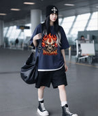 CLOTHRA Infernal Flame Skull Graphic Unisex T-Shirt