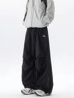CLOTHRA men plus size loose fit cargo pants showing a comfortable baggy straight leg style and clean men streetwear look.
